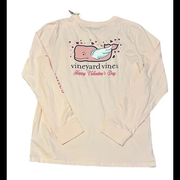 Vineyard Vines Kids Light Pink Long Sleeve Tee - Picture 2 of 6